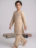 Ivory Lumira Cotton Embroidered Stitched 2-Piece Suit-Ivory