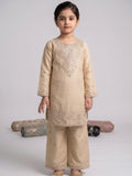 Ivory Lumira Cotton Embroidered Stitched 2-Piece Suit-Ivory