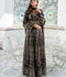 Manahil Arts Chiffon Embroidered Stitched 3-Piece Suit-Kurti 105-Black