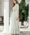 Manahil Arts Chiffon Embroidered Stitched 3-Piece Suit-Kurti 105-Aqua