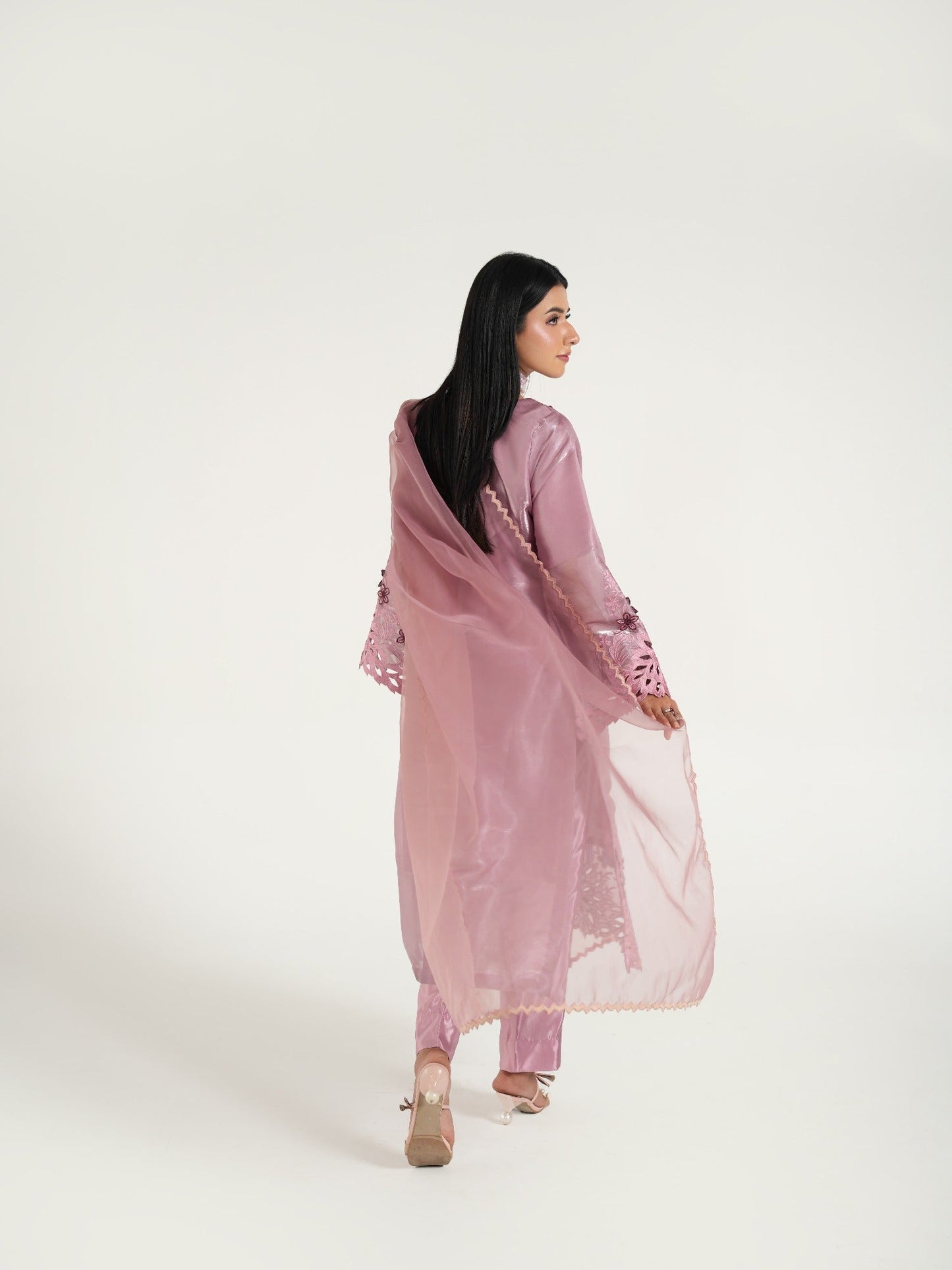 Arshman's Sheesha Silk Embellished Stitched 3-Piece Suit-ARS-033 Blush Aura