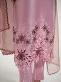 Arshman's Sheesha Silk Embellished Stitched 3-Piece Suit-ARS-033 Blush Aura