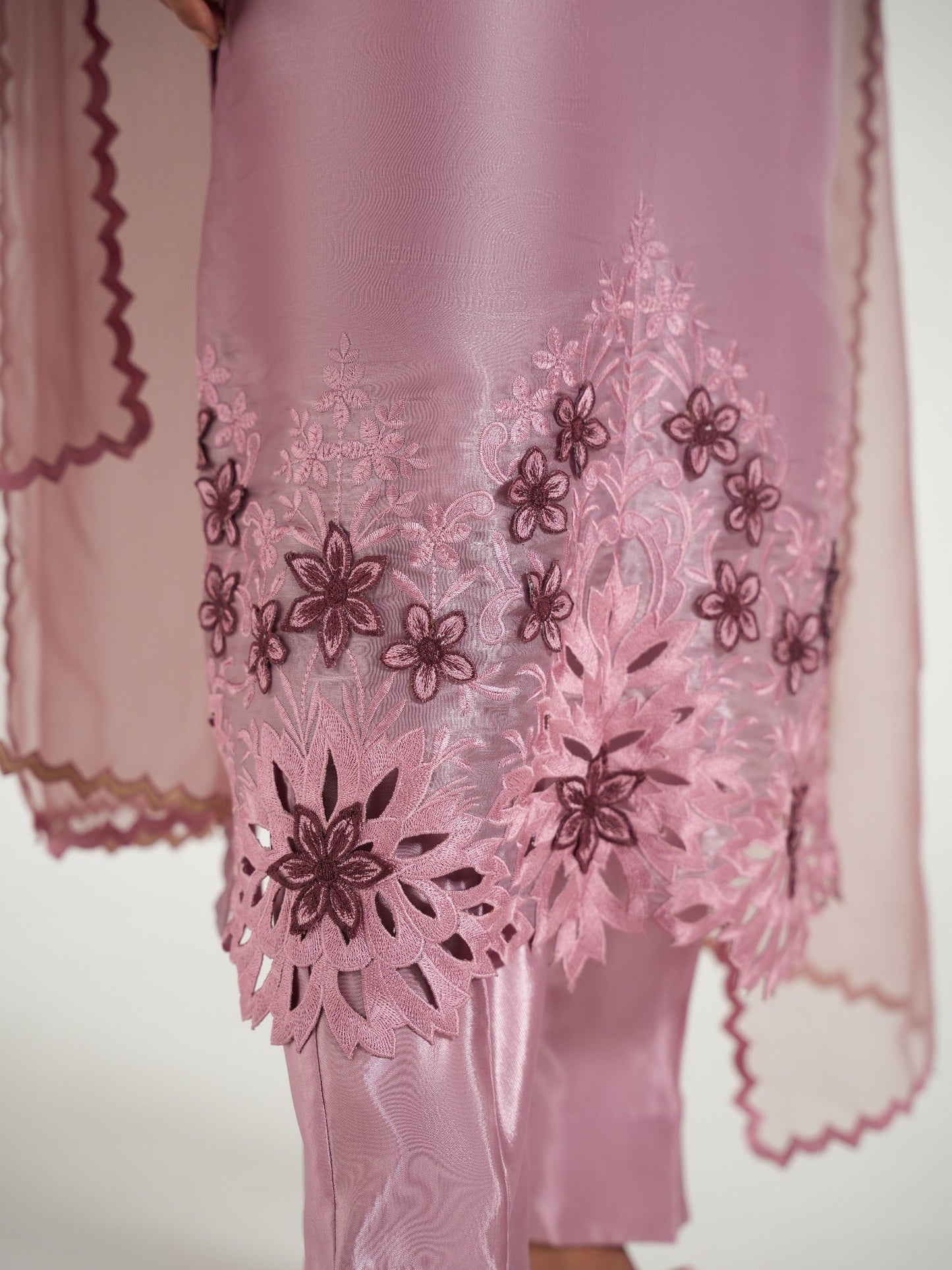 Arshman's Sheesha Silk Embellished Stitched 3-Piece Suit-ARS-033 Blush Aura