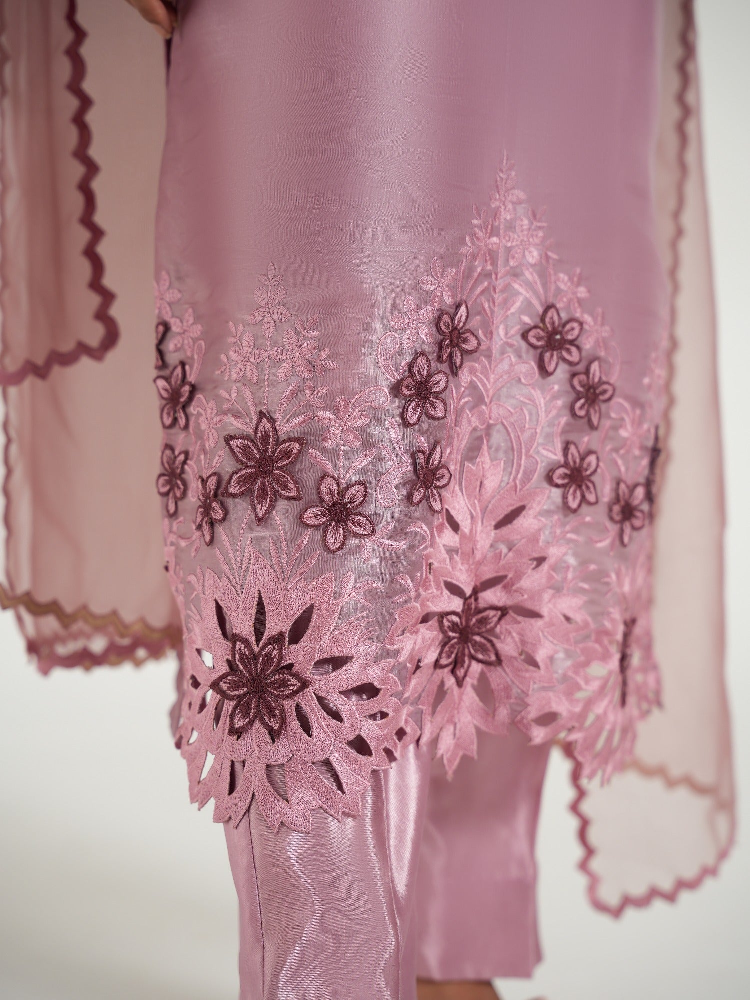 Arshman's Sheesha Silk Embellished Stitched 3-Piece Suit-ARS-033 Blush Aura