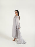 Grey-Arshman's Sheesha Silk Embroidered Stitched 3-Piece Suit-ARS-036 Grey Aura