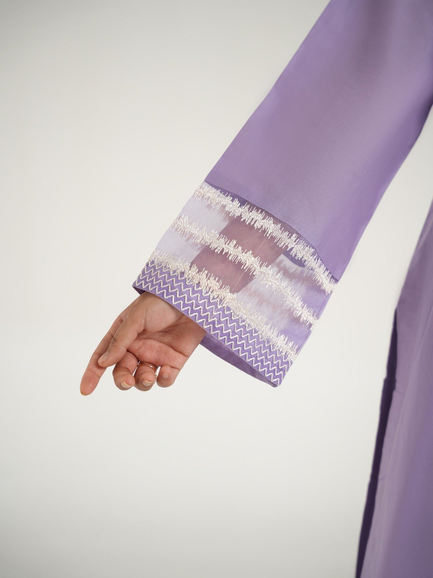 Purple-Arshman's Lawn Embroidered Stitched 3-Piece Suit-ARS-037 Lavender Muse