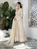 Manahil Arts Chiffon Embroidered Stitched 3-Piece Suit-Kurti 105-Off White