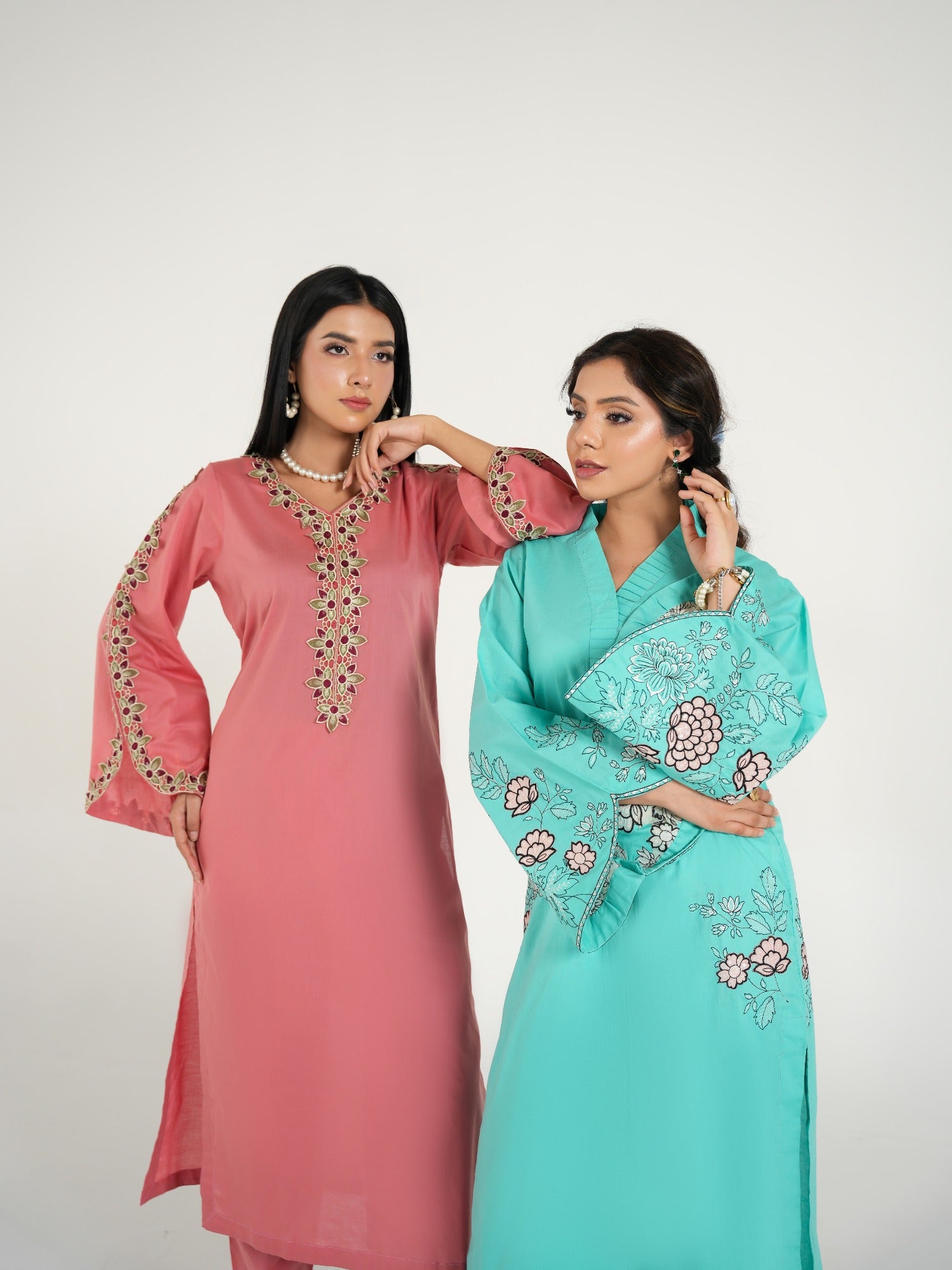Pink-Arshman's Lawn Embroidered Stitched 2-Piece Suit-ARS-039 Gul e Nazuk