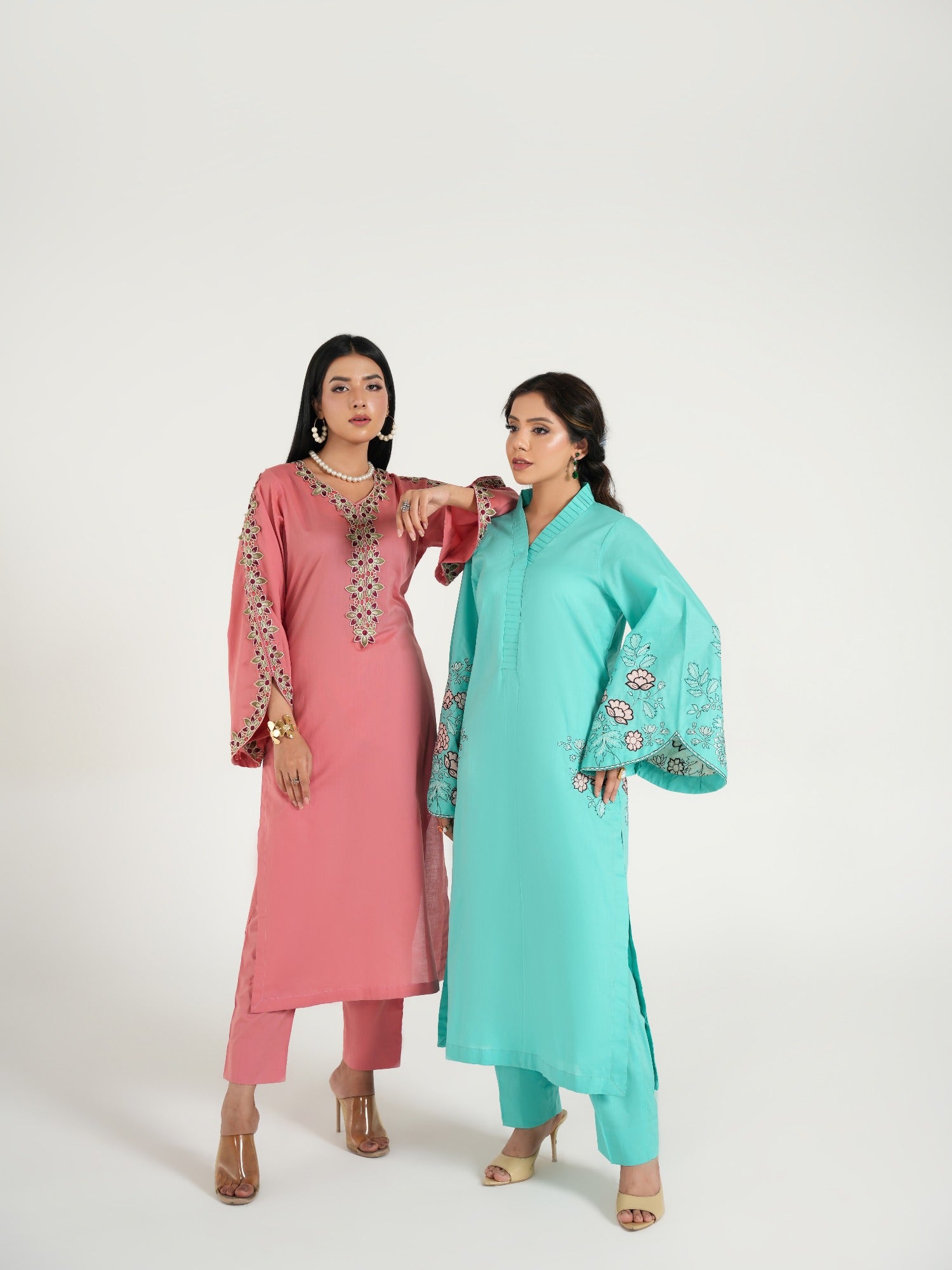 Pink-Arshman's Lawn Embroidered Stitched 2-Piece Suit-ARS-039 Gul e Nazuk