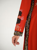 Red-Arshman's Lawn Embellished Stitched 2-Piece Suit-ARS-040 Orange Bloom