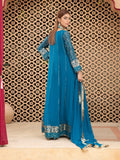 Manahil Arts Chiffon Embroidered Stitched 3-Piece Suit-Kurti-B-005-Zinc