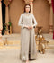 Manahil Arts Chiffon Embroidered Stitched 3-Piece Suit-Kurti-B-005-Sand