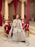 Manahil Arts Chiffon Embroidered Stitched 3-Piece Suit-Kurti-B-005-Sand