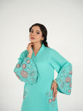 Blue-Arshman's Lawn Embroidered Stitched 2-Piece Suit-ARS-041-Sky Glow