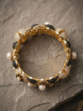 Orya Jewelry Bangle-Black White B13