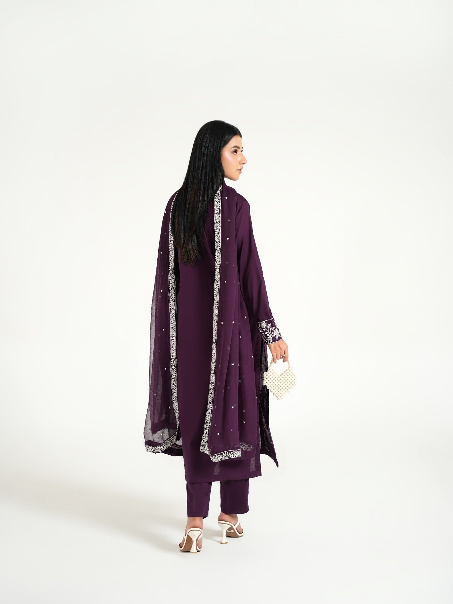 Purple-Arshman's Lawn Embroidered Stitched 3-Piece Suit-ARS-043-Royal Touch