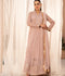 HEM Chiffon Embroidred Maxi-Kashish-Baby Pink