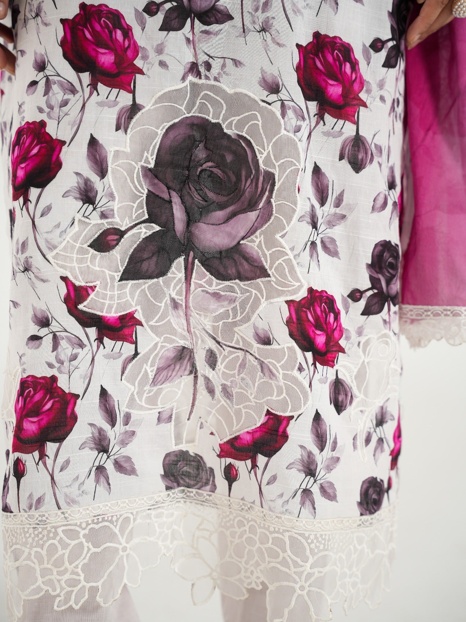 Arshman's Lawn Embroidered Stitched 3-Piece Suit-ARS-044 Flora Dream