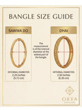 Gold-Orya Jewelry Cuff Bangle-Gold B14