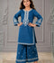 Lumira Cotton Embroidered Stitched 2-Piece Suit-Kurta Set Zinc