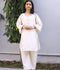 Lumira Cotton Embroidered Stitched 2-Piece Suit-Azure