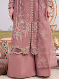Pink-Parishay Dil e Raqsam Lawn'26 Embroidered Unstitched 3-Piece Suit-DQ-05