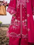 Pink-Parishay Dil e Raqsam Lawn'26 Embroidered Unstitched 3-Piece Suit-DQ-06