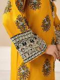 Yellow Black Stylish Collection Mahani Lawn Embroidered Stitched 2-Piece Suit-Powder Mist
