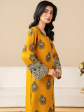 Yellow Black Stylish Collection Mahani Lawn Embroidered Stitched 2-Piece Suit-Powder Mist