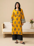 Yellow Black Stylish Collection Mahani Lawn Embroidered Stitched 2-Piece Suit-Powder Mist
