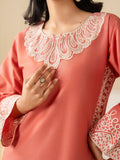 Pink Stylish Collection Mahani Lawn Cotton Embroidered Stitched 2-Piece Suit-Maria