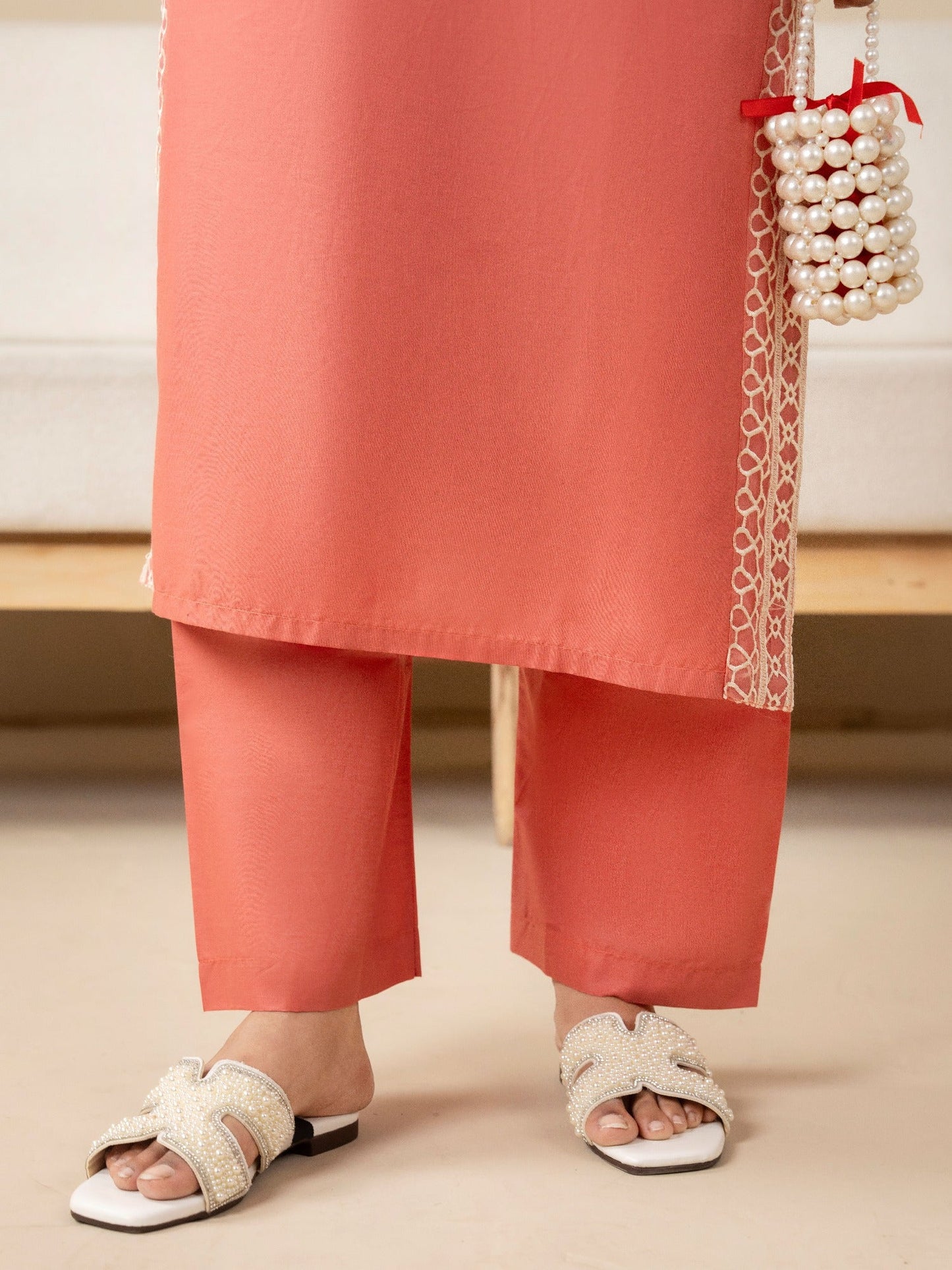 Pink Stylish Collection Mahani Lawn Cotton Embroidered Stitched 2-Piece Suit-Maria