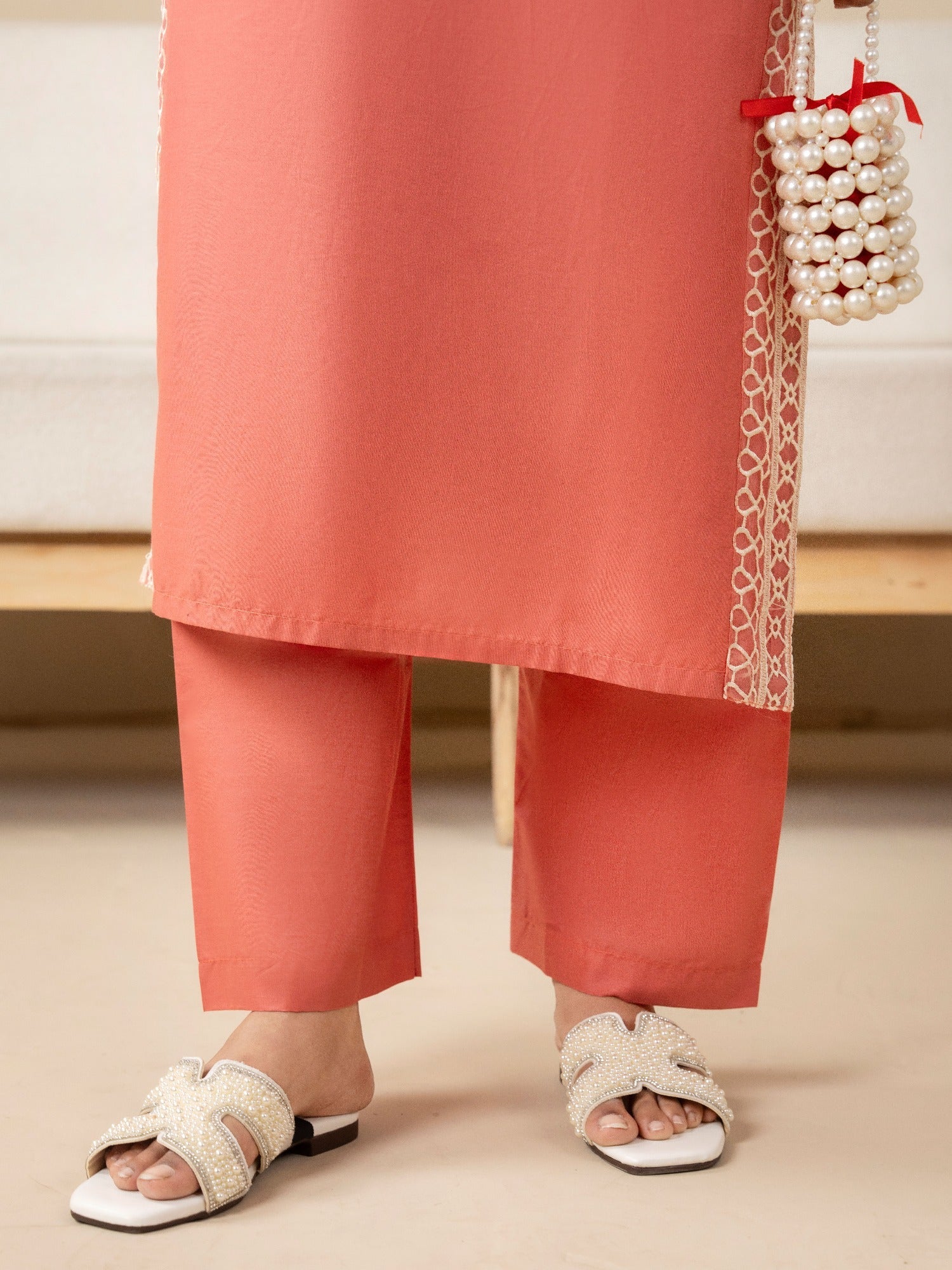 Pink Stylish Collection Mahani Lawn Cotton Embroidered Stitched 2-Piece Suit-Maria