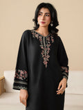 Black Stylish Collection Mahani Linen Embroidered Stitched 2-Piece Suit-Midnight