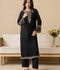 Stylish Collection Mahani Summer Linen Embroidered Stitched 2-Piece Suit-Midnight