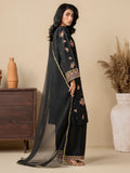 Black Stylish Collection Mahani Lawn Embroidered Stitched 3-Piece Suit-Dilbar