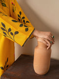 Yellow Stylish Collection Mahani Silk Grip Printed Stitched 3-Piece Suit-Marigold