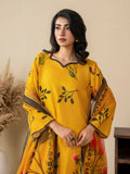 Yellow Stylish Collection Mahani Silk Grip Printed Stitched 3-Piece Suit-Marigold