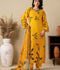 Stylish Collection Mahani Silk Grip Printed Stitched 3-Piece Suit-Marigold