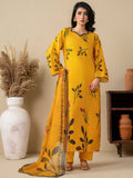 Yellow Stylish Collection Mahani Silk Grip Printed Stitched 3-Piece Suit-Marigold