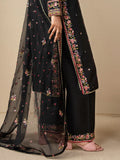 Black Stylish Collection Mahani Lawn Printed Stitched 3-Piece Suit-Sahrosh