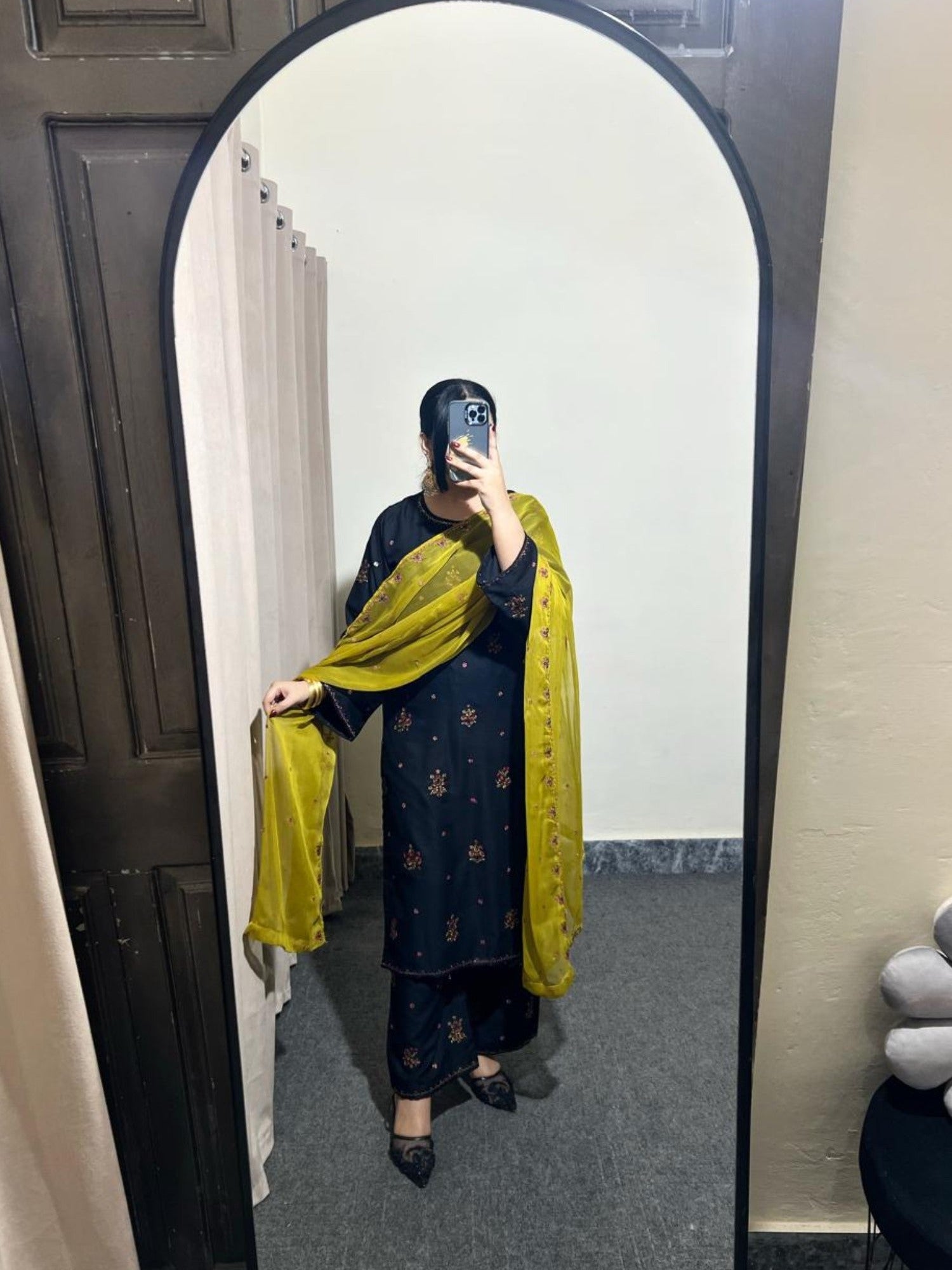 Blue Stylish Collection Mahani Lawn Embroidered Stitched 3-Piece Suit-Allyure