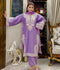 Stylish Collection Mahani Lawn Embroidered Stitched 3-Piece Suit-Afreen Lilac