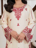 Cream Stylish Collection Mahani Lawn Embroidered Stitched 3-Piece Suit-Lavella