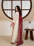 Cream Stylish Collection Mahani Lawn Embroidered Stitched 3-Piece Suit-Lavella