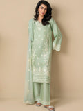 Green Stylish Collection Mahani Lawn Embroidered Stitched 3-Piece Suit-Hayes
