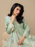 Green Stylish Collection Mahani Lawn Embroidered Stitched 3-Piece Suit-Hayes