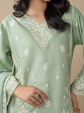 Green Stylish Collection Mahani Lawn Embroidered Stitched 3-Piece Suit-Hayes