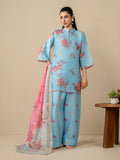 Blue Stylish Collection Vesper Lawn Printed Stitched 3-Piece Suit-Bareen
