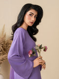 Lilac Stylish Collection Wesper Linen Stitched 3-Piece Suit-Lilac Orchid
